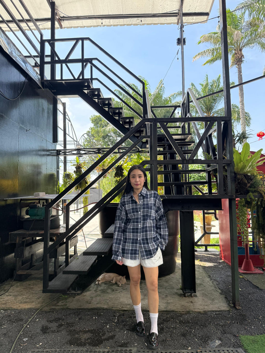 0322 SAPPHIRE CHECKERED SHIRT
