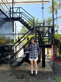 0322 SAPPHIRE CHECKERED SHIRT