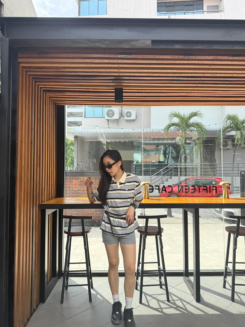 0217 STRIPED POLO TEE