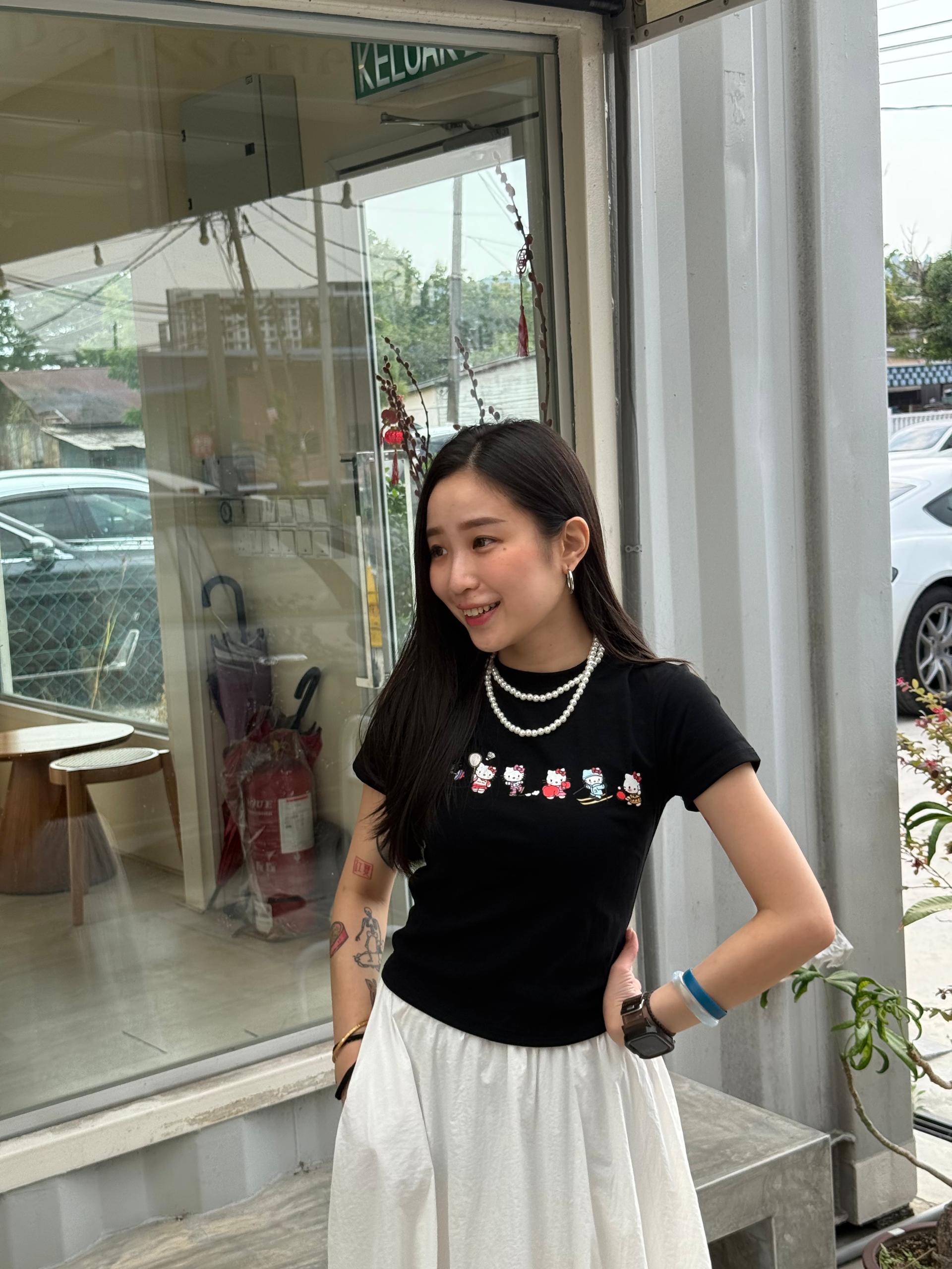 0198 SPORTY KITTY TEE