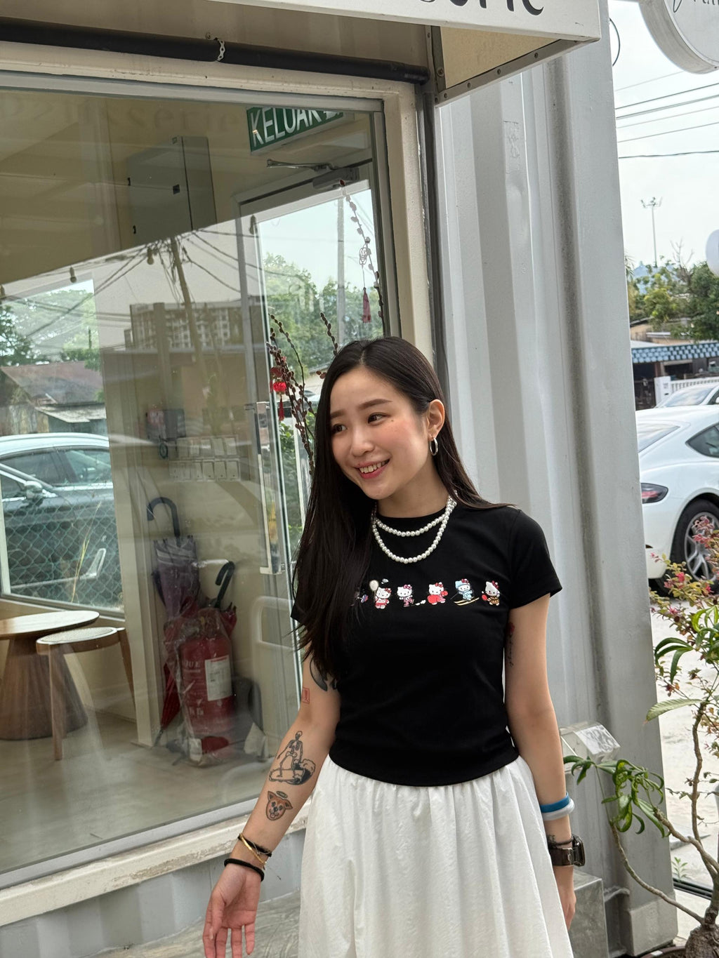 0198 SPORTY KITTY TEE